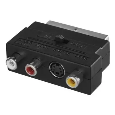 Redukce SCART na 3x CINCH + SVHS adaptér