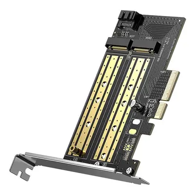 Adaptér UGREEN PCIe 3.0 x4 na M.2 M-Key + M.2 B-Key