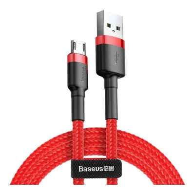 Kabel USB-Micro USB Baseus Cafule 2,4A 1m (červený)