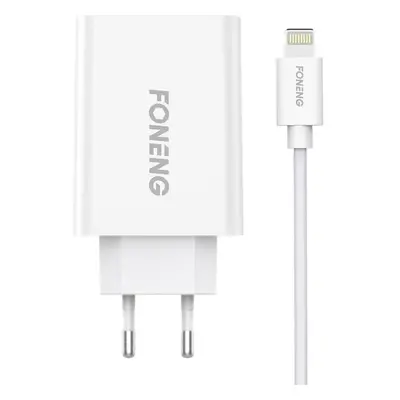 Foneng EU43 1x síťová nabíječka USB + kabel USB Lightning