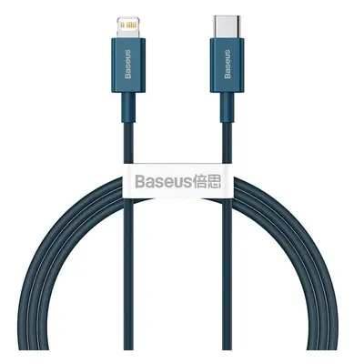 Kabel USB-C na Lightning Baseus Superior Series, 20W, PD, 1m (modrý)