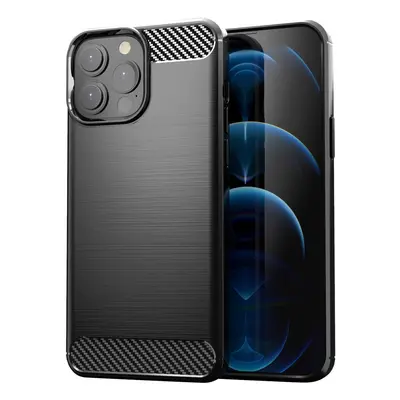 Carbon Case flexibilní pouzdro pro iPhone 13 Pro Max černé