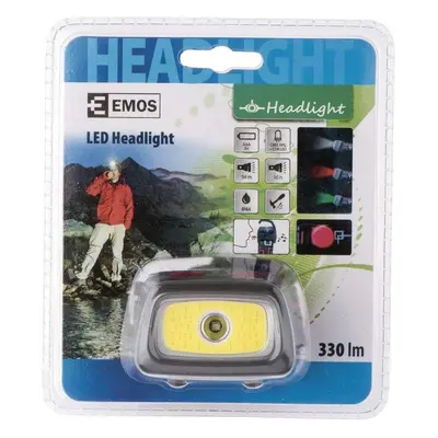 CREE LED + COB LED čelovka P3531, 330 lm, 65 m, 3× AAA