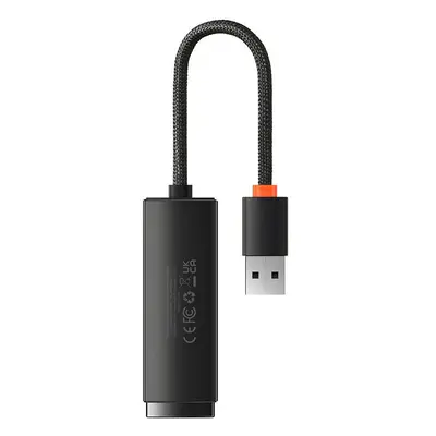 Síťový adaptér USB na RJ45 řady Baseus Lite, 100 Mb/s (černý)