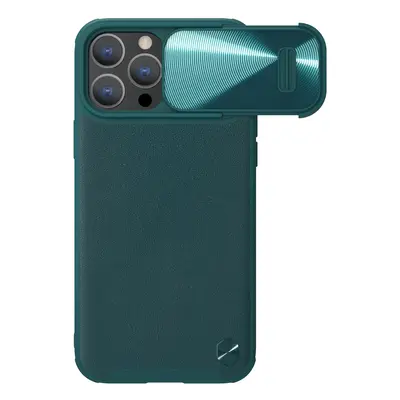 Nillkin CamShield Leather S Case Pouzdro na iPhone 14 Pro Max s krytem fotoaparátu zelené