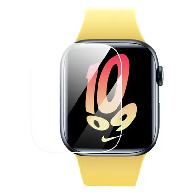 Sada 2x Baseus NanoCrystal ochranná fólie pro Apple Watch 7/8/9 45mm + montážní sada - čirá