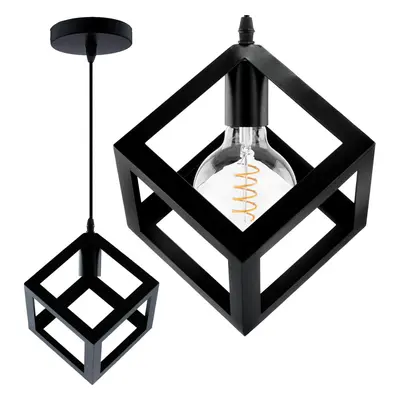 Svítidlo závěsné TALUS geometrické čtvercové pro LED 1x E27 LUMILED