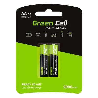 Green Cell Nabíjecí Baterie 2x AA HR6 2000mAh