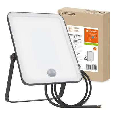 Reflektor LED 30W 6500K 2700lm IP65 Černý z čidlem Ruchu LEDVANCE ESSENTIAL SENSOR