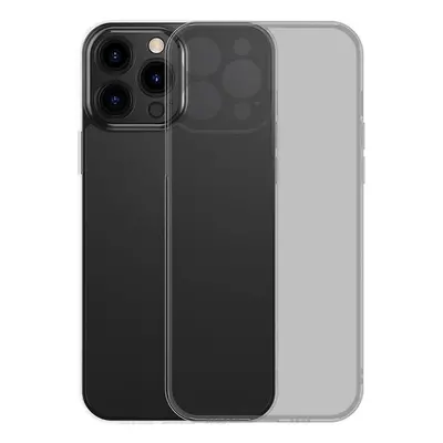 Baseus Frosted Glass Case pro iPhone 13 PRO (černý) + tvrzené sklo