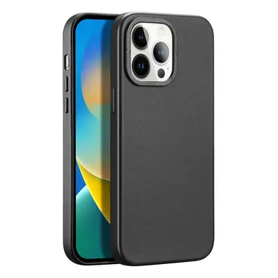 Kožené pouzdro Dux Ducis Grit pro iPhone 14 Pro Max elegantní kryt z umělé kůže (kompatibilní s 