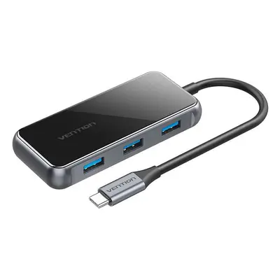 Adaptér 5v1 Vention TFBHB Rozbočovač USB-C na HDMI 4K@60Hz, 3x USB 3.0, PD (šedý)