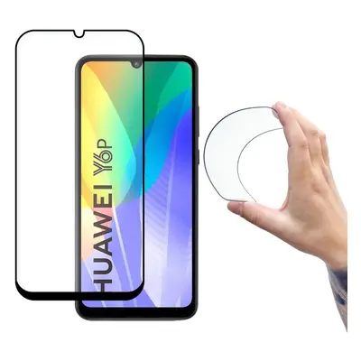 Wozinsky Full Cover Flexi Nano glass film tvrzené sklo s rámečkem Huawei Y6p černé