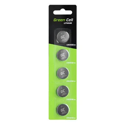 Green Cell Blister 10x Lithium Baterie CR2032 3V 220mAh Button