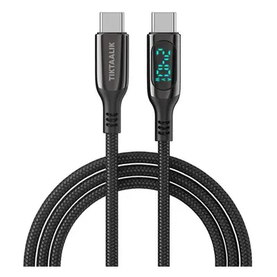 TIKTAALIK PD 240W kabel USB-C na USB-C, 1,5 m (černý)