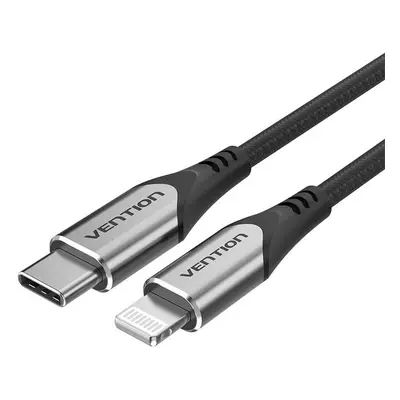 Nabíjecí kabel USB-C na Lightning Vention PD 3A, 1,5 m (černý)