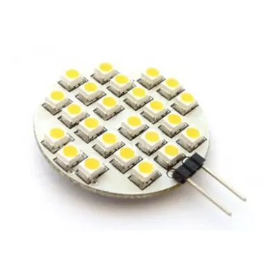 LED žárovka 2,4W 24xSMD1210 G4 200lm 12V DC STUDENÁ