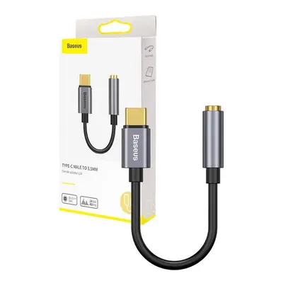 Baseus L54 USB-C + audio adaptér s 3,5mm mini jackem (šedý)