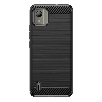 Silikonové pouzdro Carbon Case pro Nokia C110 - černé