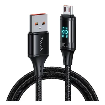 Kabel USB-Micro USB Mcdodo CA-1070, 3A, 1,2 m (černý)