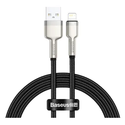 Kabel USB-Lightning Baseus Cafule, 2,4 A, 1 m (černý)