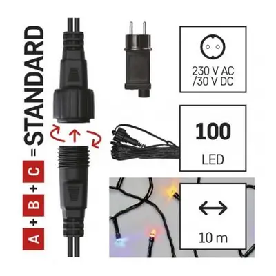 Základní sada pro spojovací řetězy Standard, 10 m, venkovní, rGB nebo CCT, časovač