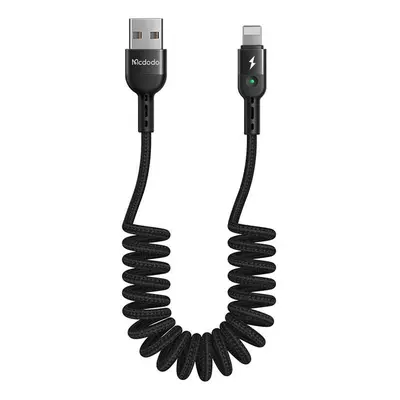 Kabel USB-Lightning, Mcdodo CA-6410, pružinový, 1,8 m (černý)