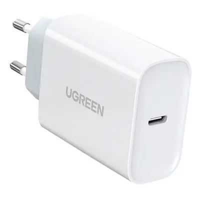 Síťová nabíječka UGREEN CD127, USB-C, PD3.0, QC4.0, 30 W (bílá)