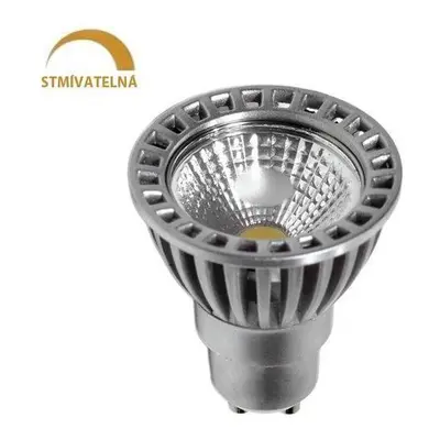 LED žárovka 6W COB GU10 480lm 50° CCD STMÍVATELNÁ, STUDENÁ BÍLÁ