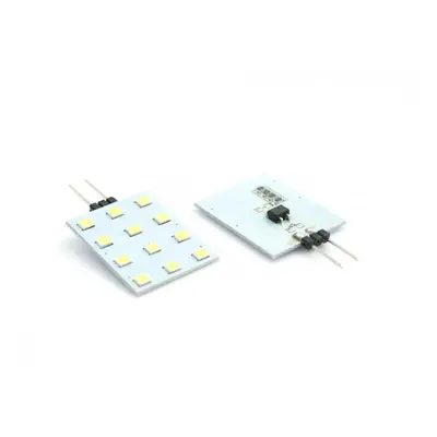 LED žárovka 2,4W 12xSMD2835 G4 200lm 12V DC STUDENÁ