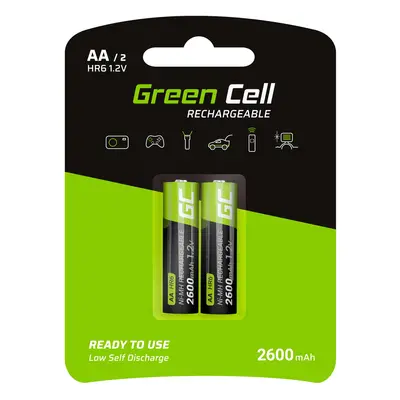 Green Cell Nabíjecí Baterie 2x AA HR6 2600mAh