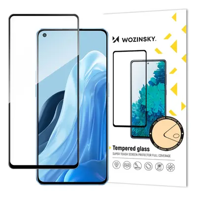 Wozinsky super odolné Full Glue tvrzené sklo přes celou obrazovku s rámem Case Friendly Oppo Ren