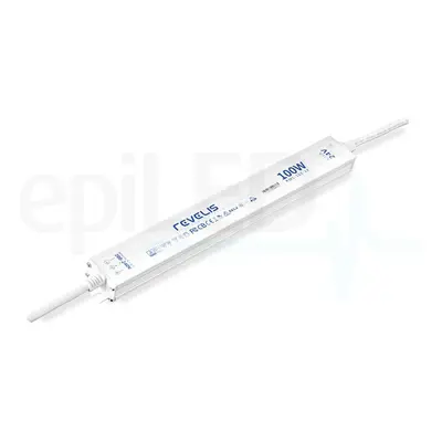 REVELIS Ultratenký voděodolný LED napájecí zdroj IP67 100W 4.17A 24V