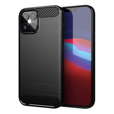 Ohebné pouzdro Carbon Case pro iPhone 12 mini černé