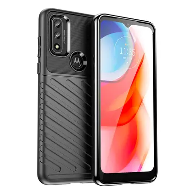 Thunder Case flexibilní pancéřované pouzdro Motorola Moto G Play 2022 černé