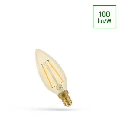 LED CANDLE C35 E-14 230V 5W COG Teplá bílá RETROSHINE SPECTRUM