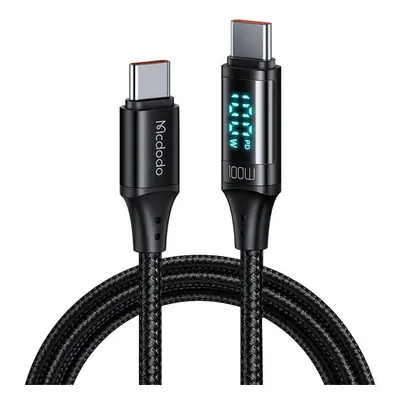 Kabel USB-C na USB-C Mcdodo CA-1100, 100 W, 1,2 m (černý)