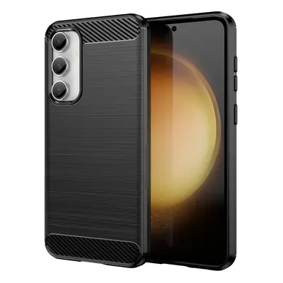 Flexibilní pouzdro s karbonovým vzorem pro Samsung Galaxy S23 FE Carbon Case - černé