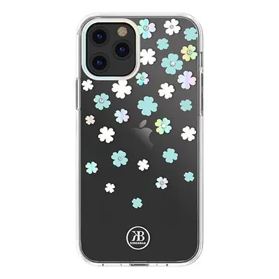 Kingxbar Lucky Series pouzdro zdobené pravými krystaly Swarovski iPhone 12 mini průhledné (Clove