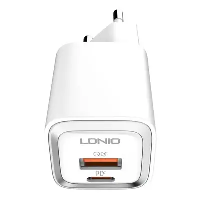 LDNIO A2318M MFi síťová nabíječka, USB-C+USB, USB-C na Lightning 20W