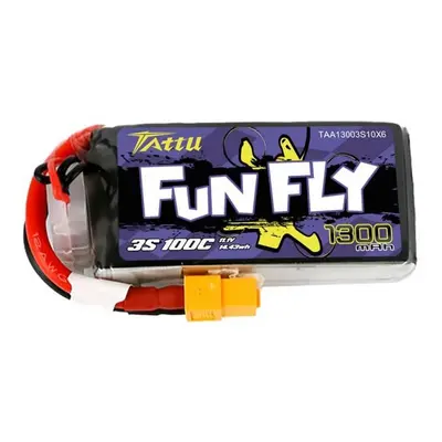 Baterie Tattu Funfly 1300mAh 11,1V 100C 3S1P