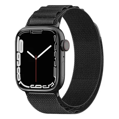 Ocelový řemínek s přezkou Alpine pro Apple Watch 38/40/41 mm - černý