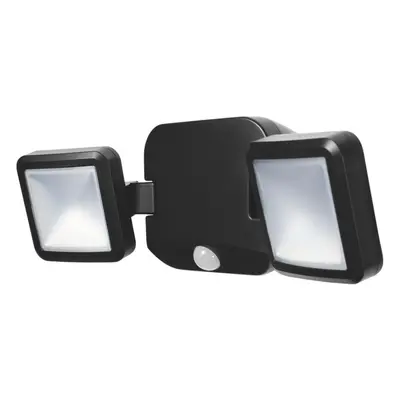 Reflektor LED 10W 480lm 4000K IP54 Černý z čidlem pohybu LEDVANCE SPOTLIGHT dvojité napájení na 