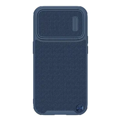 Nillkin Textured S Case iPhone 14 Pro Max pancéřové pouzdro s krytem fotoaparátu modré barvy