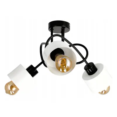 LED závěsná lampa LOFT - 3xE27 - CUBE WHITE