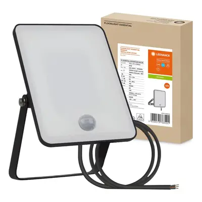 Reflektor LED 20W 6500K 1800lm IP65 Černý s čidlem LEDVANCE ESSENTIAL SENSOR