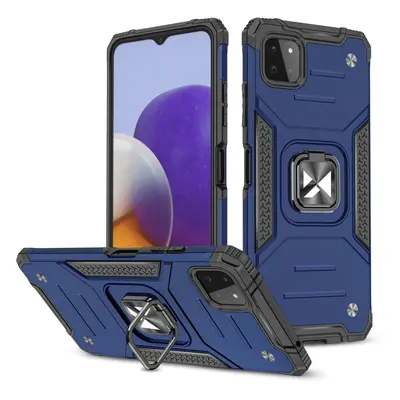 Wozinsky Ring Armor pancéřový hybridní kryt + magnetický držák Samsung Galaxy A22 4G modrý