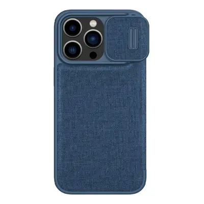 Nillkin Qin Cloth Pro Case pouzdro pro iPhone 14 Pro Max kryt fotoaparátu pouzdro flip cover mod