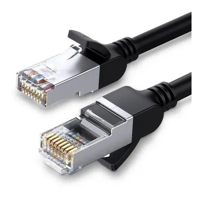 Síťový kabel UGREEN s kovovými zástrčkami, Ethernet RJ45, Cat.6, UTP, 10 m (černý)