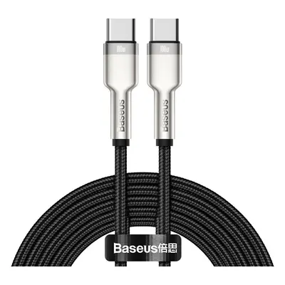 Kabel USB-C na USB-C Baseus Cafule, 100 W, 2 m (černý)